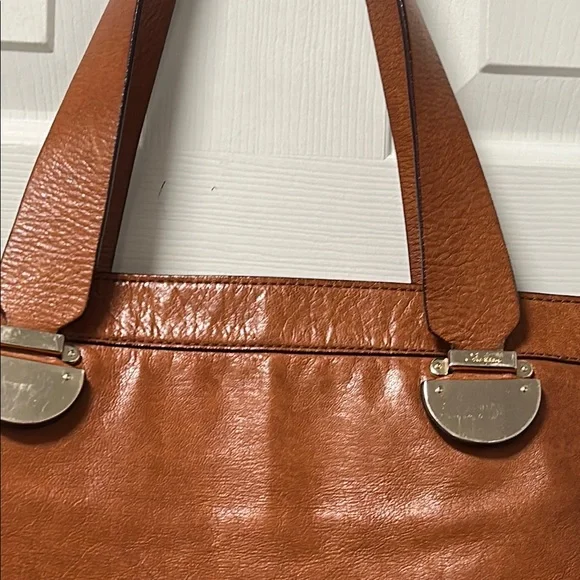 Cole Haan Elegant Brown Leather Tote Bag/Purse - Picture 2 of 16